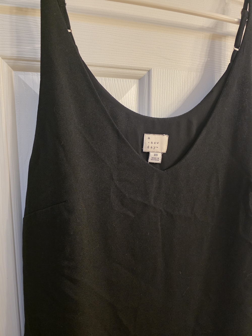 Black V-Neck Dressy Tank